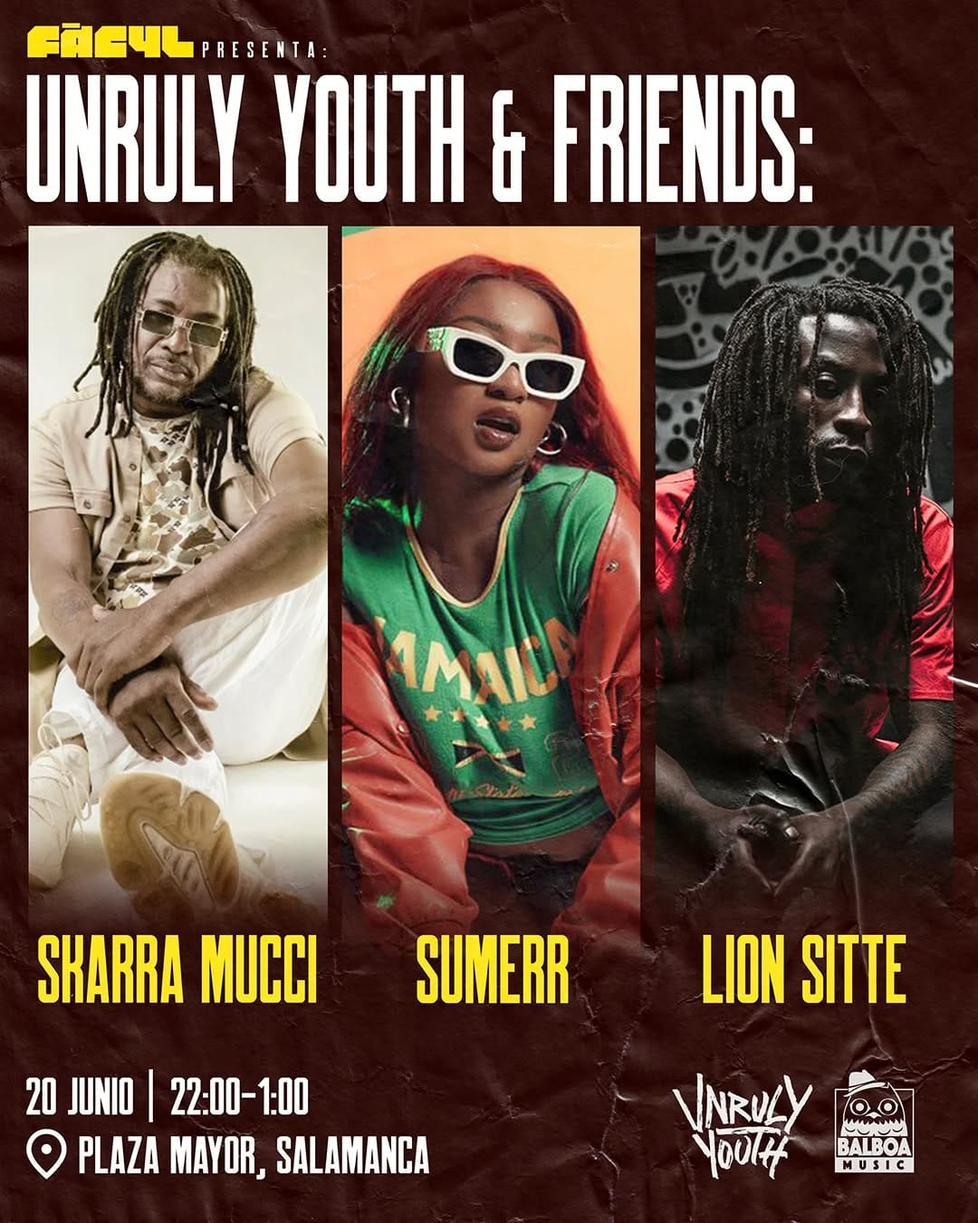 UNRULY YOUTH & Friends: SKARRA MUCCI - Sumerr - Lion Sitte - Festival FÀCYL 2025