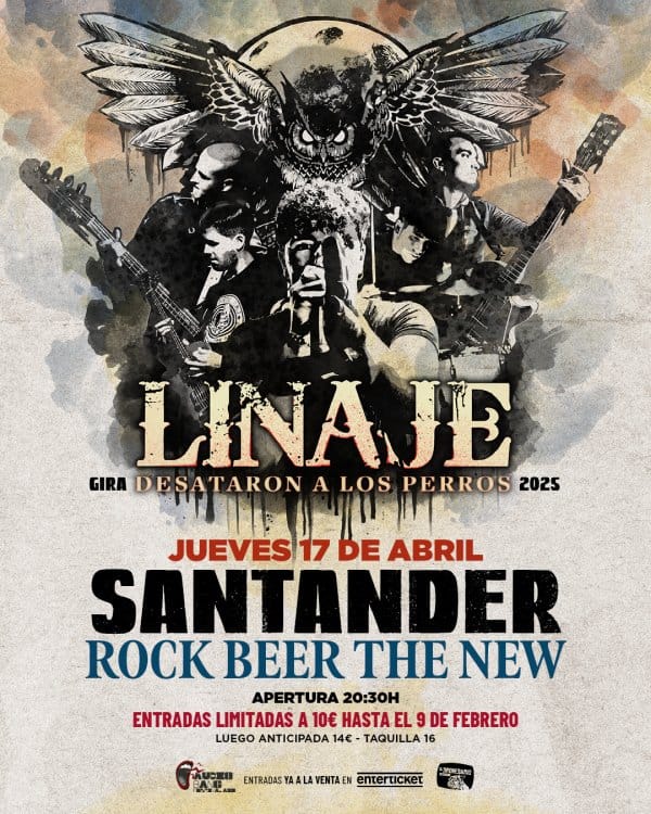 Linaje en directo presentando “Desataron a los perros”