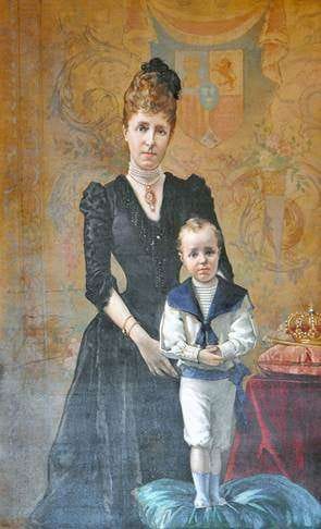 María Cristina y Alfonso XIII. La madre regente y un niño llamado a ser rey