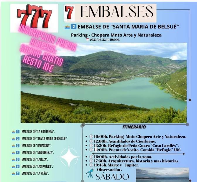 Excursión al Embalse de Santa María de Belsué con Diversivoz