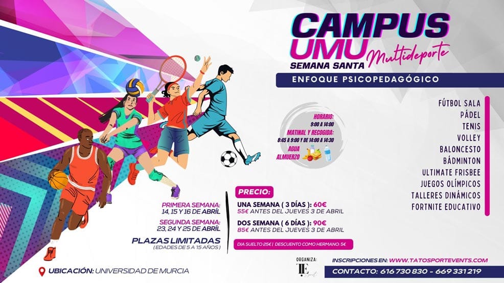 CAMPUS de Semana Santa Multideporte en la UMU