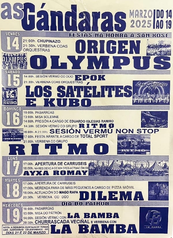 Fiestas de As Gándaras 2025