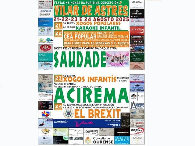 Fiestas en Vilas de Astrés