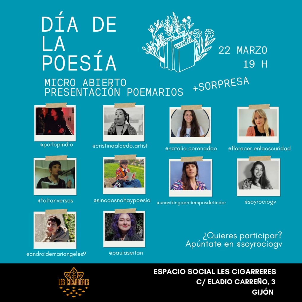 Día de la Poesía: Micro Abierto, Presentación Poemarios + Sorpresa