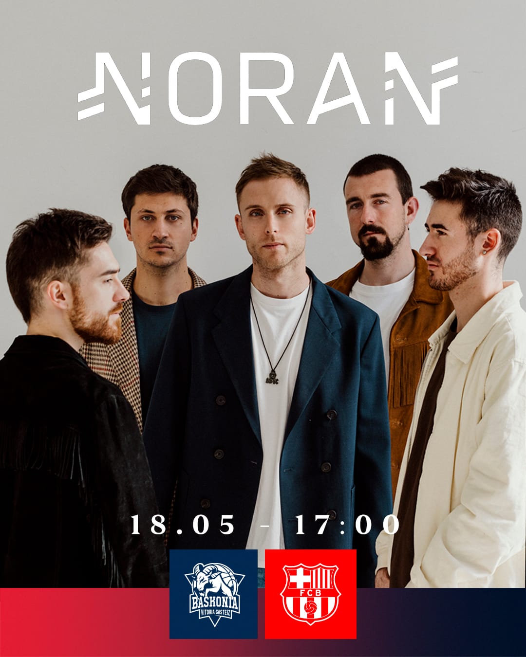 Actuación de Noran en el descanso del partido Baskonia vs FC Barcelona