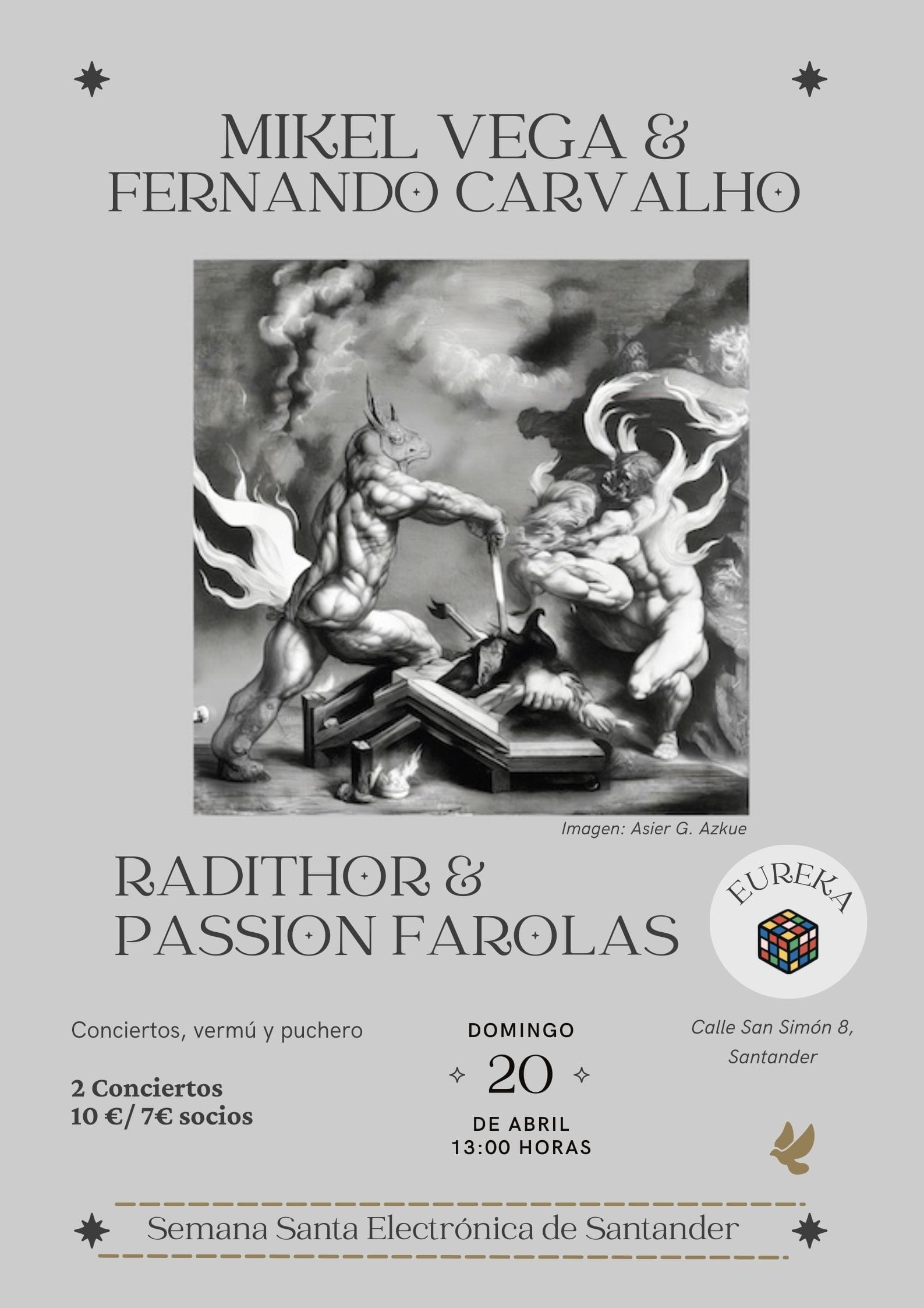 Conciertos: Mikel Vega & Fernando Carvalho y Radithor & Passion Farolas