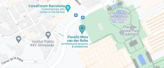 Visita al Pabellón Mies van der Rohe