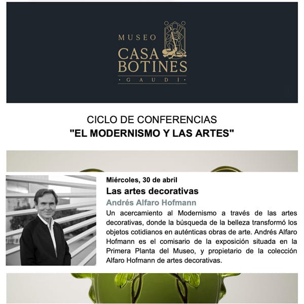 Ciclo De Conferencias «El Modernismo Y Las Artes»