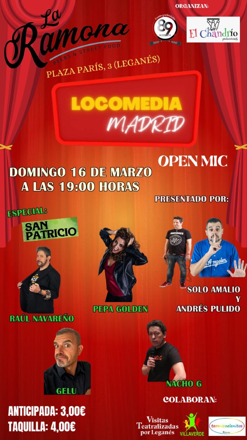 Locomedia Open Mic. Especial: SAN PATRICIO