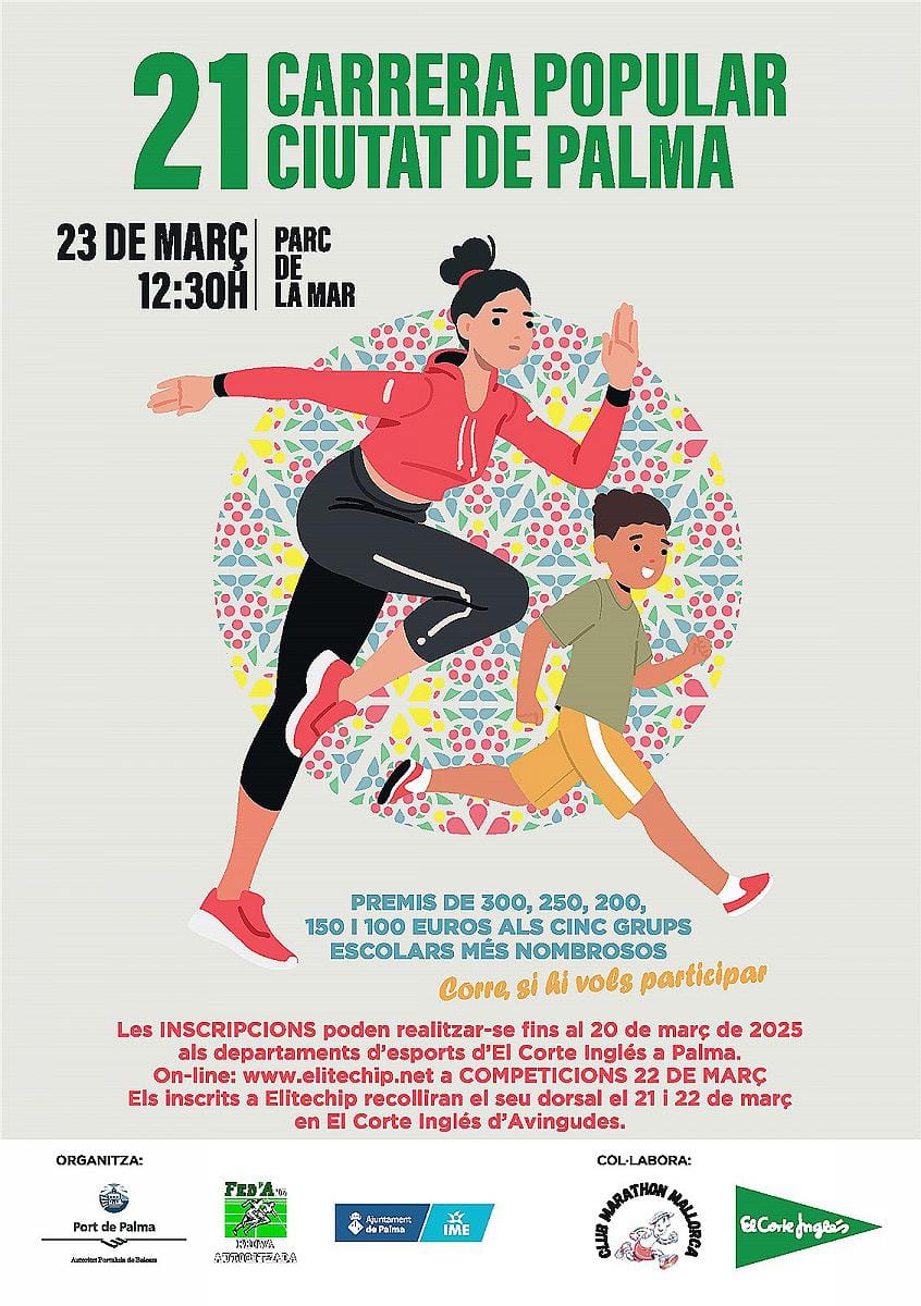 XXI Carrera Popular Ciutat de Palma El Corte Inglés 2025