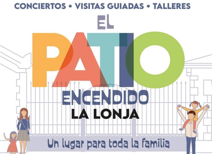 El patio encendido de La Lonja