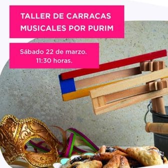 Taller de carracas musicales por Purim