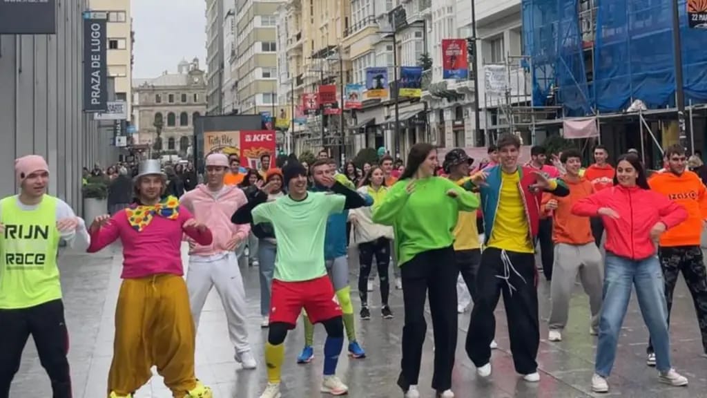 Flashmob en A Coruña
