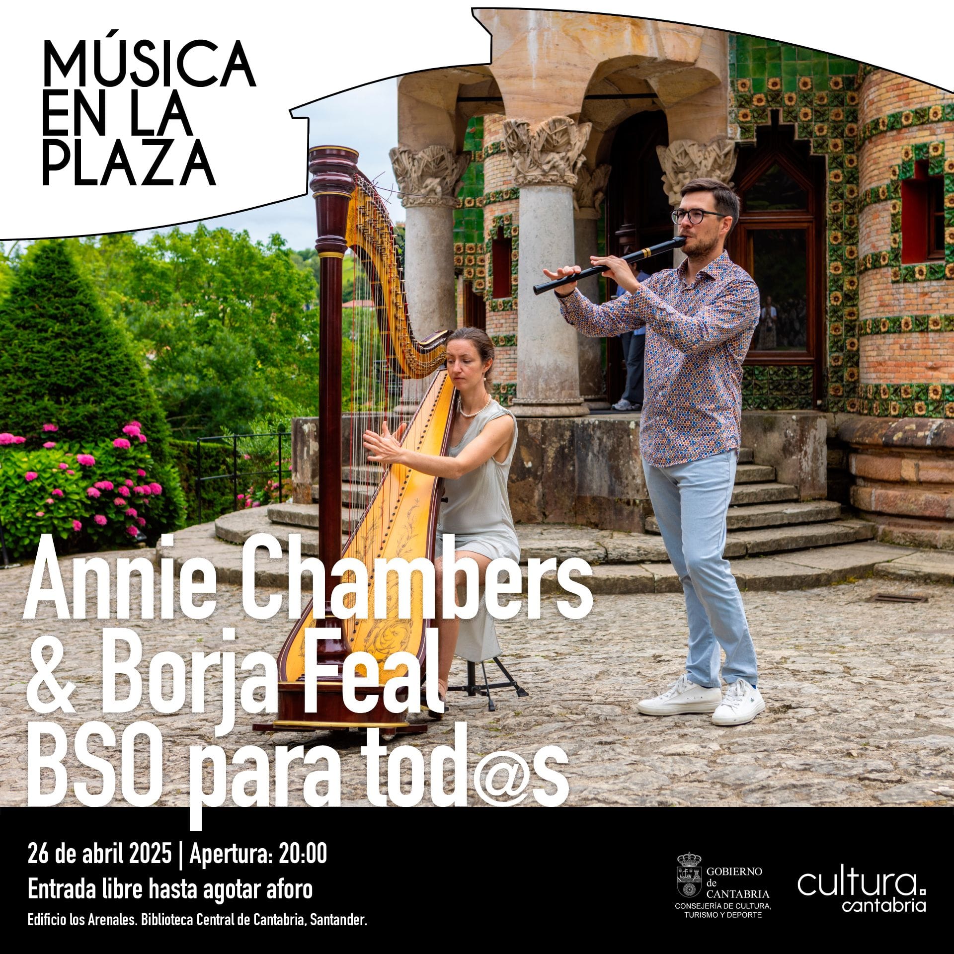 Música en la Plaza con Annie Chambers y Borja Feal