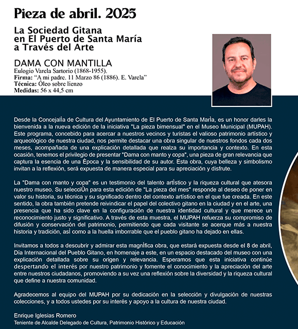 Pieza del Mes de Abril. Dama con manto y copa