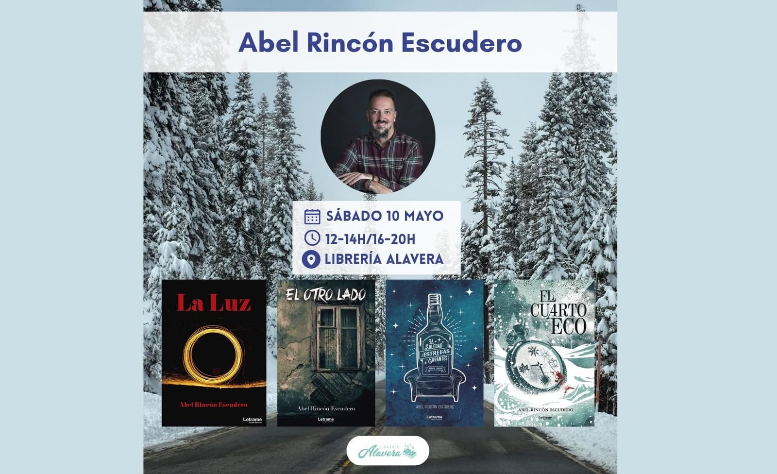 Firma de ejemplares de Abel Rincón