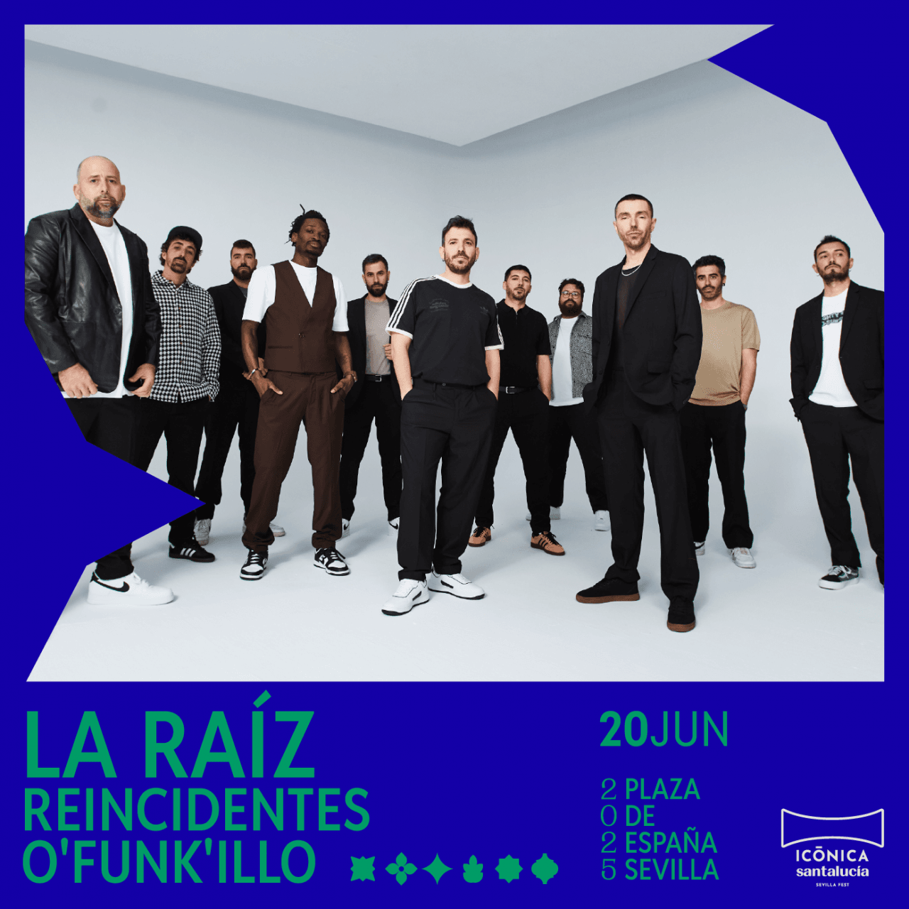 La Raíz+Reincidentes+0'Funk'illo en Icónica Fest