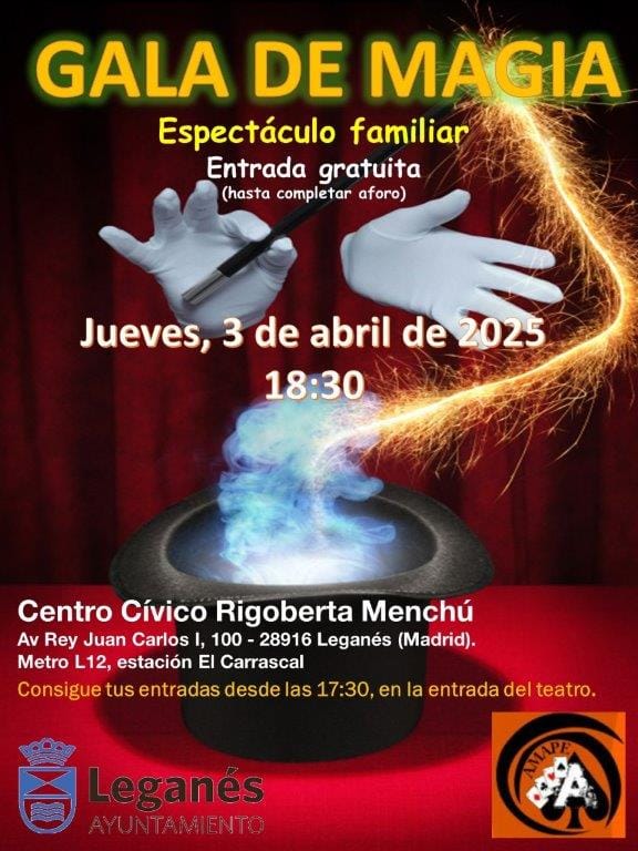 Gala de Magia en el Centro Cívico Rigoberta Menchú