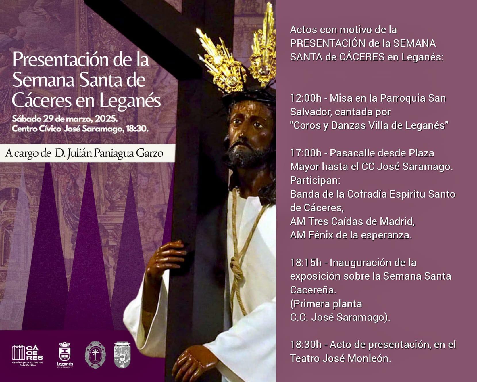 Presentación de la Semana Santa de Cáceres