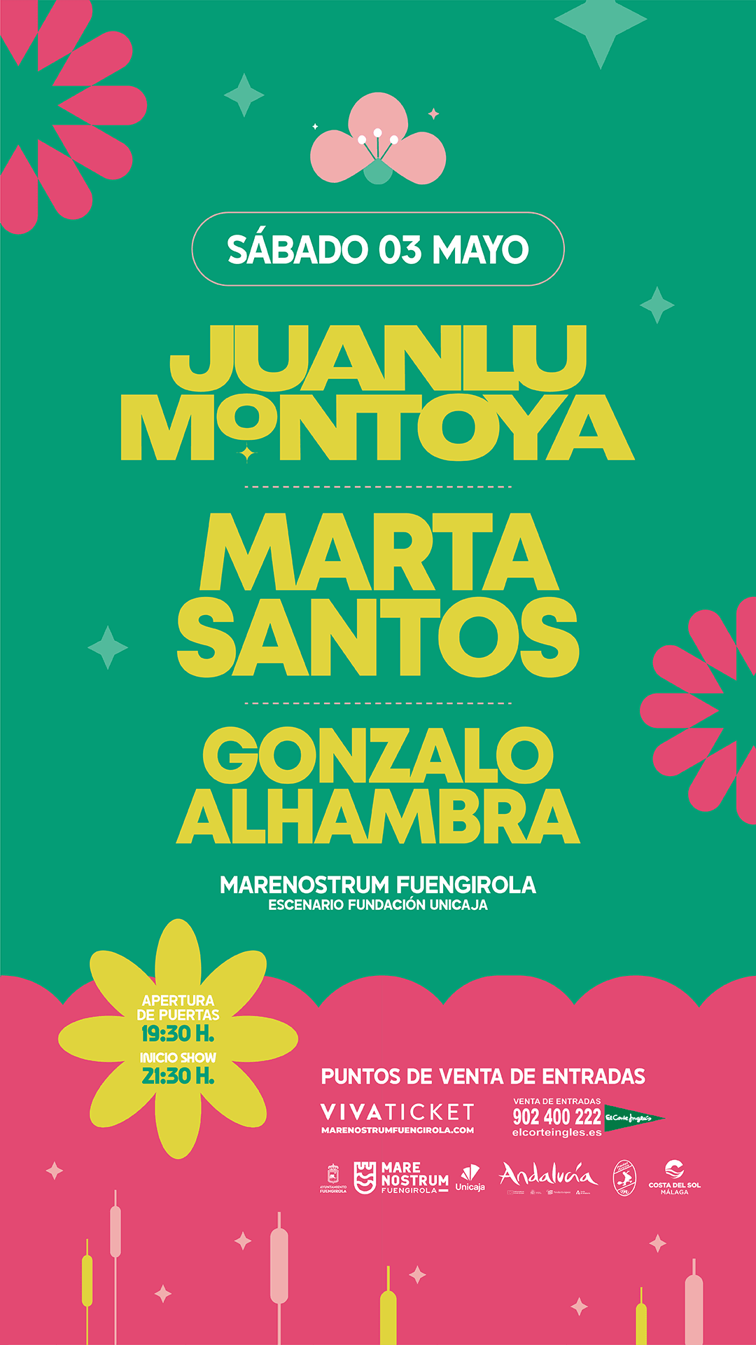 Concierto de Juanlu Montoya, Marta Santos y Gonzalo Alhambra