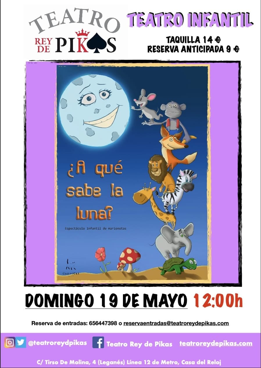 ¿A QUÉ SABE LA LUNA? Espectáculo infantil de marionetas