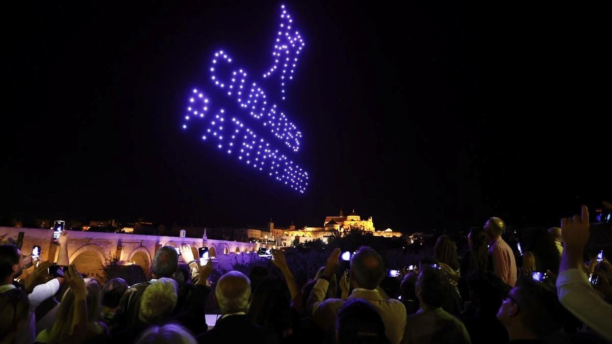 Espectáculo de drones 25 aniversario Patrimonio Mundial