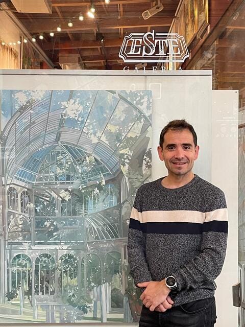 Inauguración de la exposición de la obra de Ricardo Robles-Musso "Un palacio cada día"