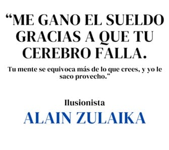 Espectáculo de magia: 'Me gano el sueldo gracias a que tu cerebro falla'