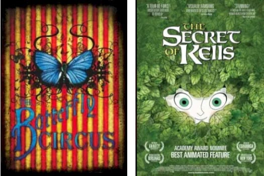 Cineforum: El circo de las mariposas + El secreto del libro de Kells