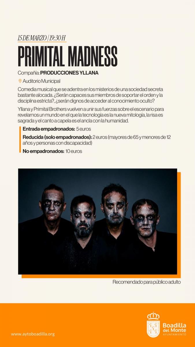 Teatro musical PRIMITAL MADNESS