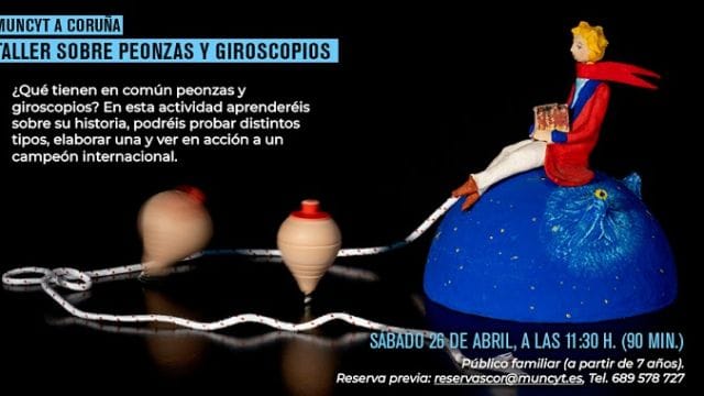 Taller sobre peonzas y giroscopios