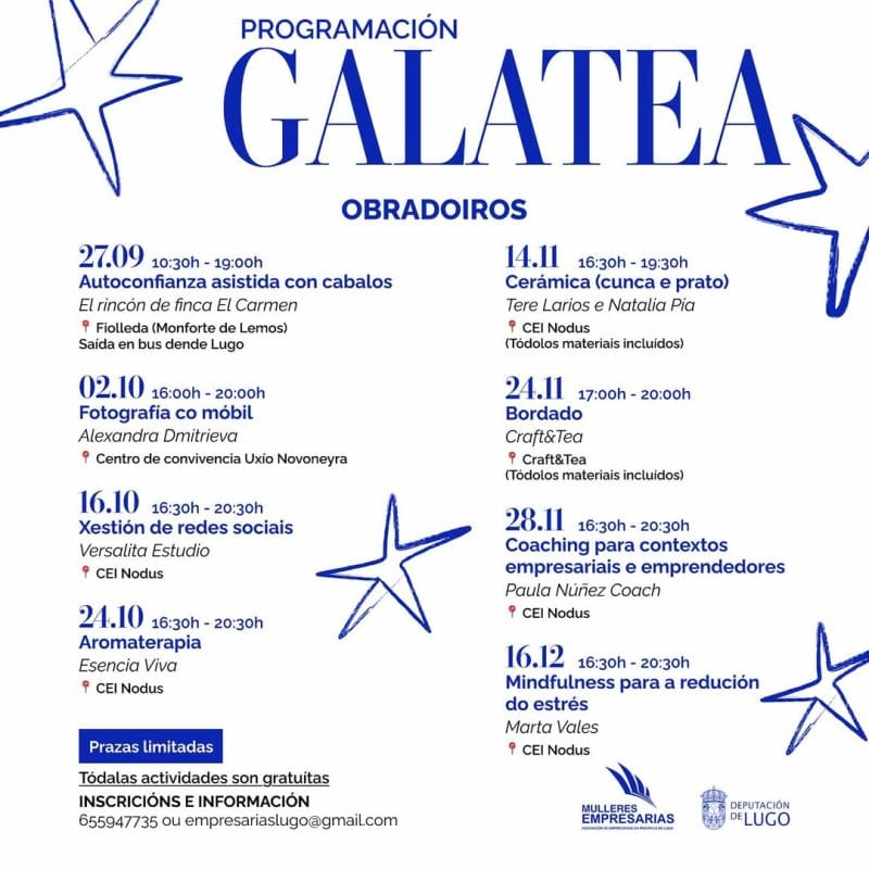 Programación Galatea: Obradoiros