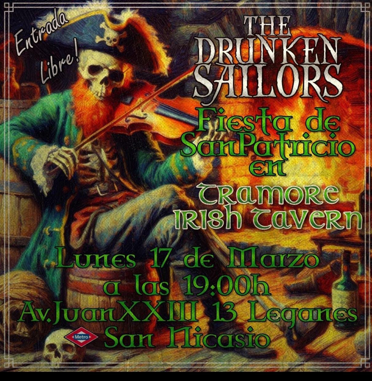 Fiesta de San Patricio en Leganés – The Drunken Sailors