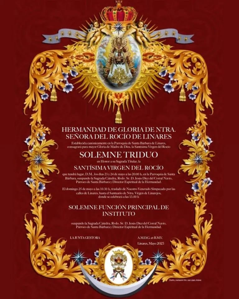 Solemne Triduo en Honora la Santísima Virgen del Rocío