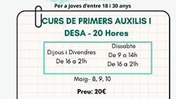Curs de Primers Auxilis i DESA