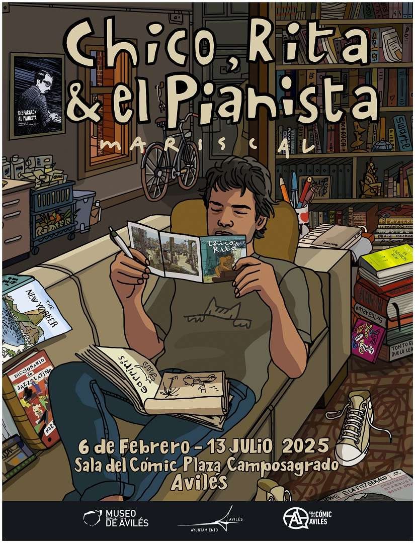 Exposición «Chico, Rita y El Pianista», de Xavier Mariscal.