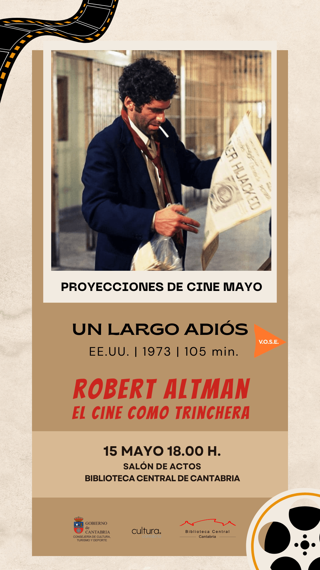 Cinefórum: "Un largo adiós", de Robert Altman (V.O.S.E.)