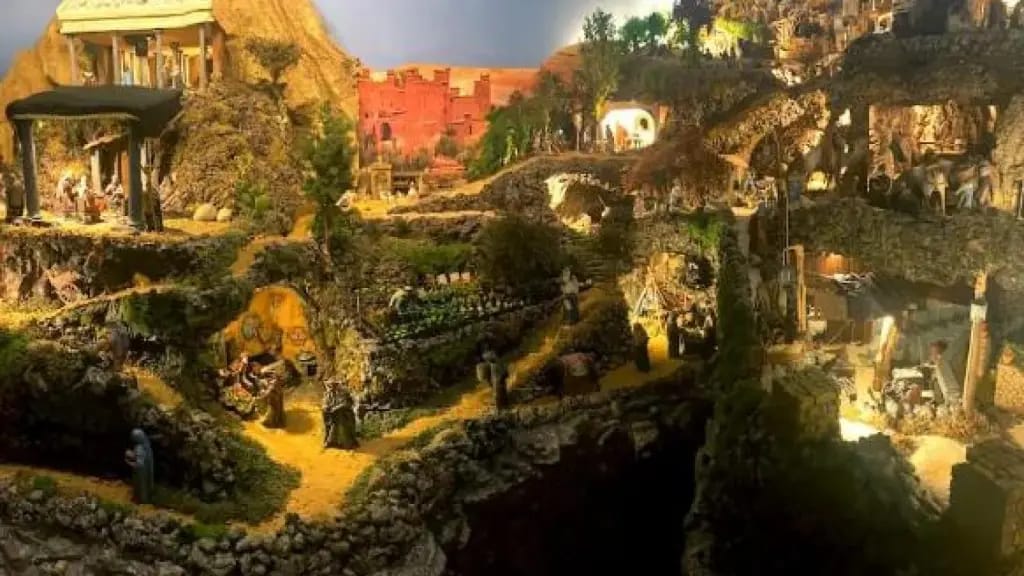 Belén artesanal del Acuartelamiento de Atocha