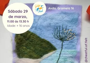 Obradoiro de feltro (2D needle felting)