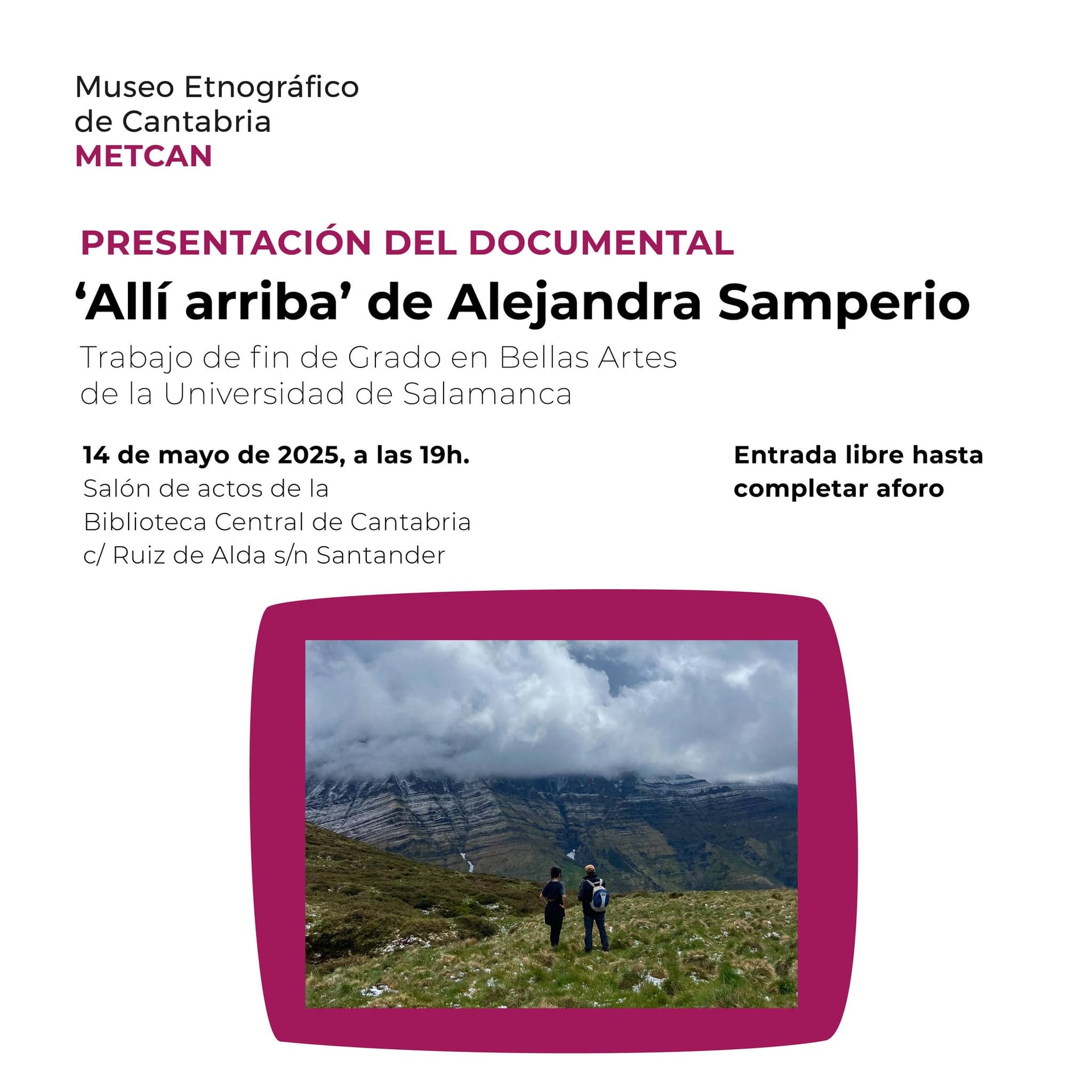 Presentación del documental de Alejandra Samperio "Allí arriba"