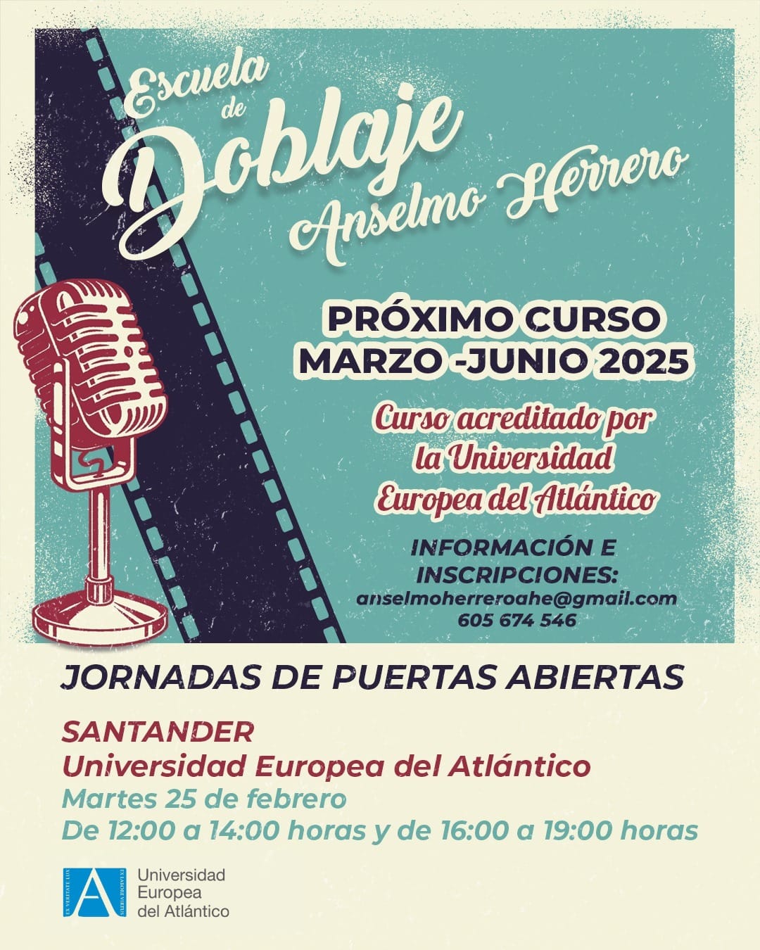 Descubre tu voz. Cursos cuatrimestrales de la Escuela de Doblaje