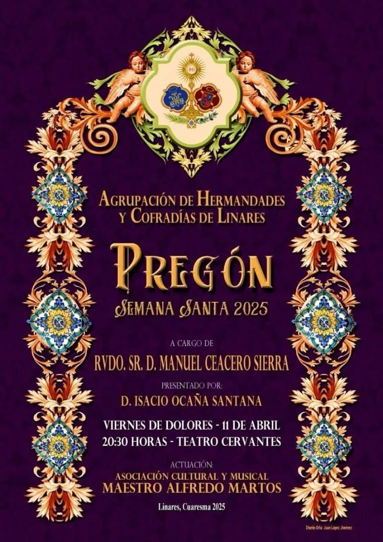 Pregón de la Semana Santa 2025 a cargo de Manuel Ceacero