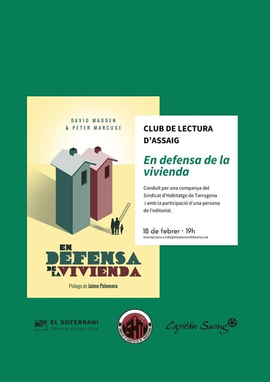 Club de lectura d'assaig En defensa de la vivienda