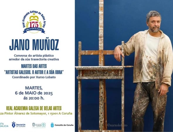 Jano Muñoz no ciclo "Artista Galegos. O autor e a súa obra"