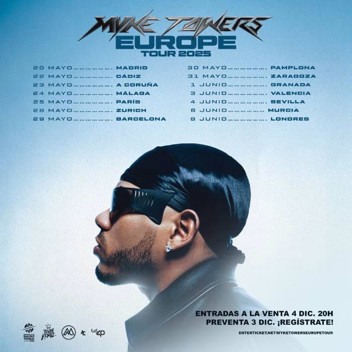 Myke Towers actuará en Zaragoza