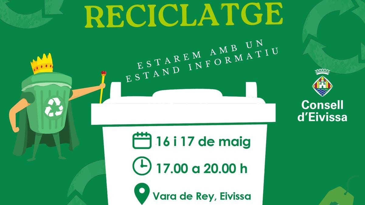 Estand informativo sobre reciclaje