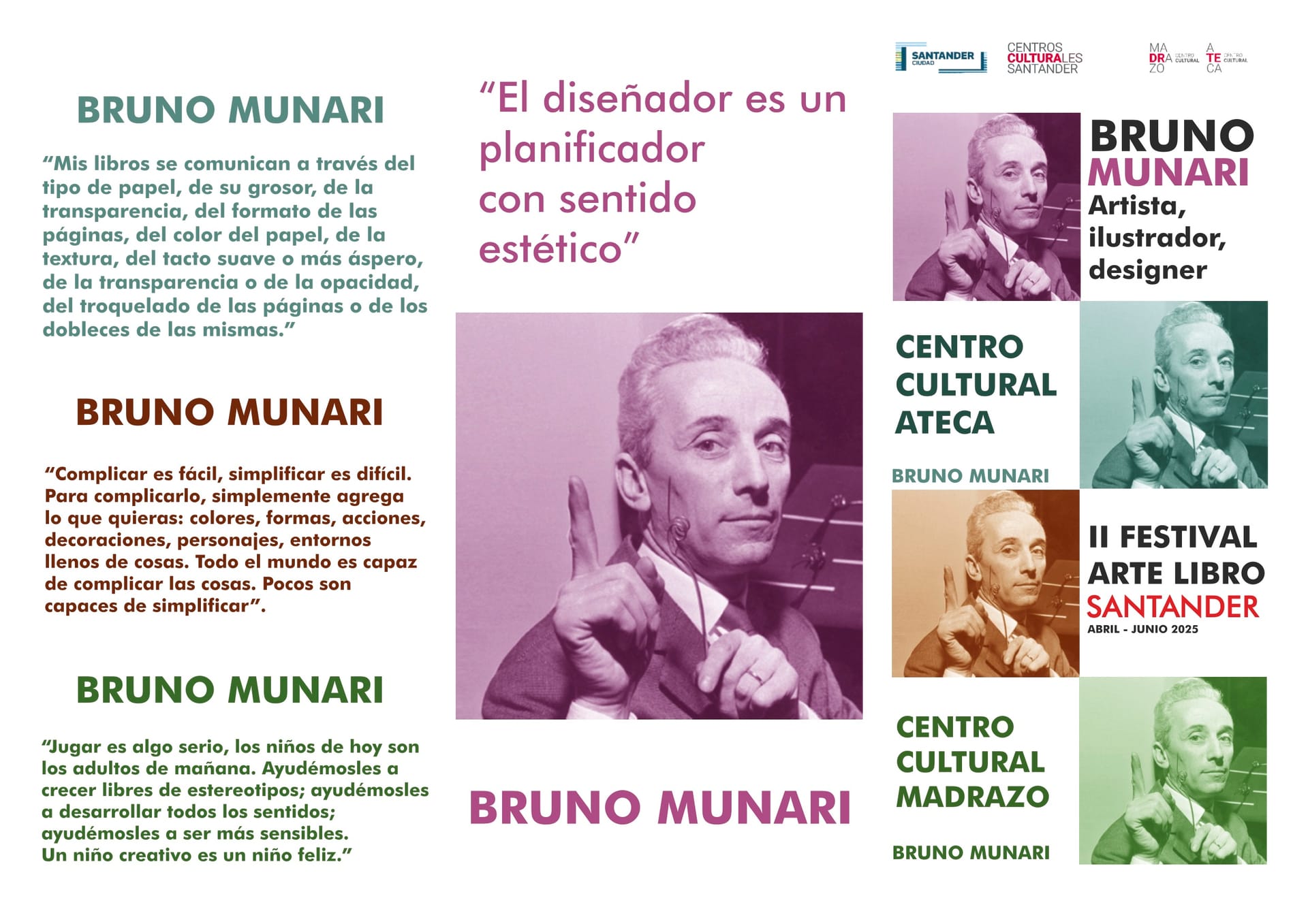 Apertura de la exposición "Bruno Munari, artista y designer"