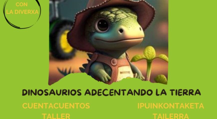 Cuentacuentos. ‘Dinosaurios adecentando la tierra’