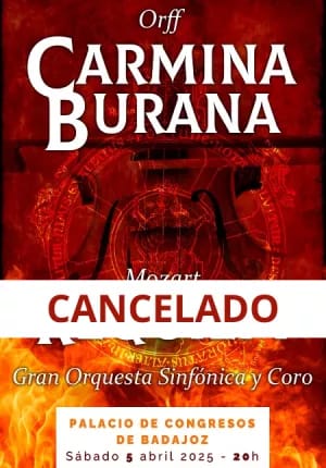 Carmina Burana, Orff + Réquiem, Mozart