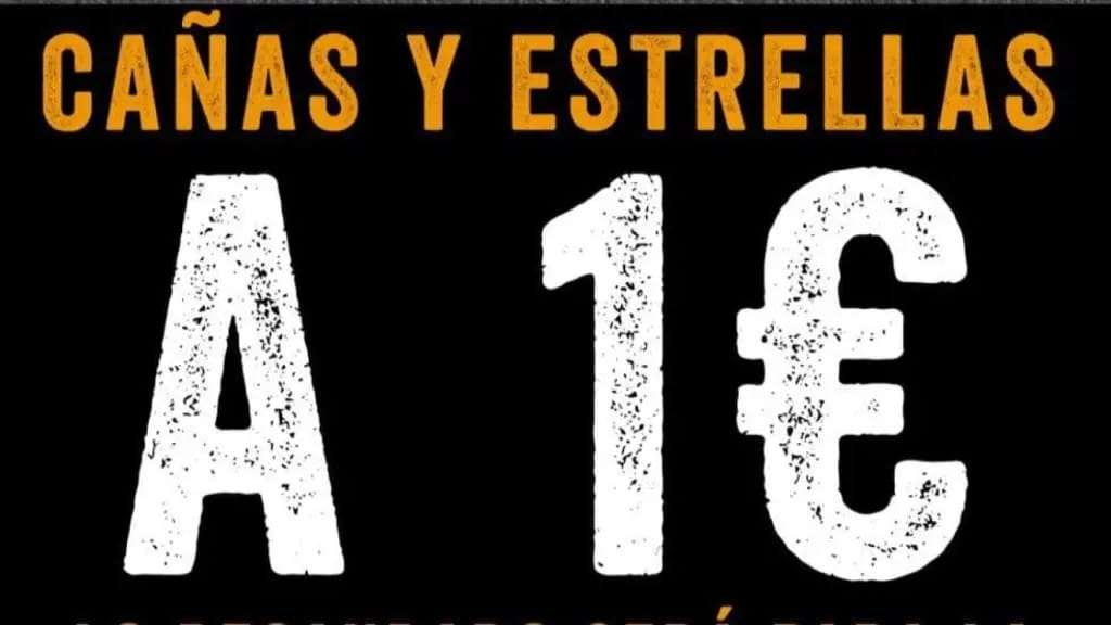 Cañas y cervezas a 1€ para la lucha contra el cáncer